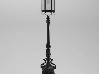 Lamp 136 street park 3D model