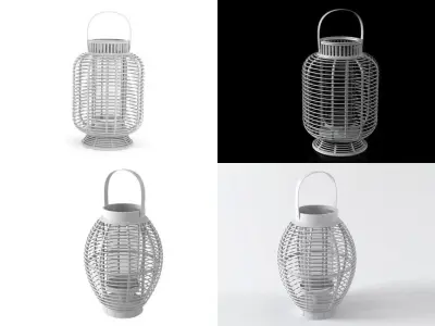 Mekong lanterns 3D model