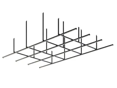 Factory Ceiling Beams 3D model