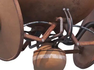 Reconnaissance drone Low-poly 3D model