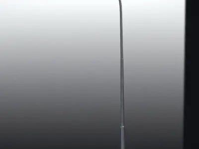 Sci-Fi Street Light 14 version 15 10m with pole 1 Low-poly 3D model