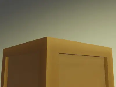 Simple game-ready box Free low-poly 3D model