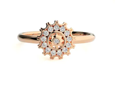 Women ring 3D print model 83