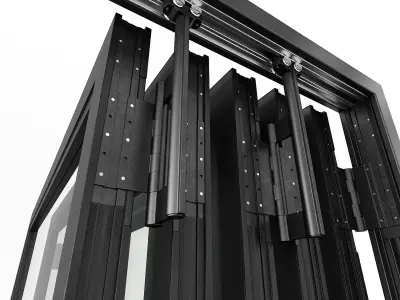 Bi folding doors 3D model