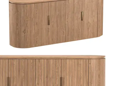 BYRON 4-DOOR SIDEBOARD 3D model