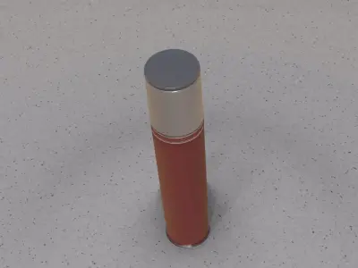 Dark Red Light-Column -18- Street-Light 9 Low-poly 3D model