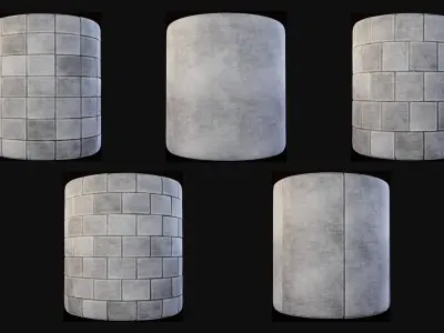 Pavement Set Seamless Material Textures Texture