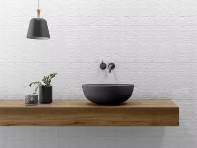 Seamless White Ceramic Wall Tile  Texture