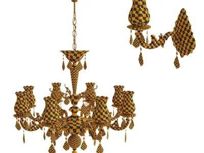 Classic Chandelier 001 3D model