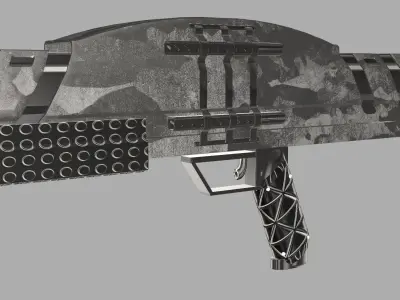 Sci-Fi Shotgun 3D model