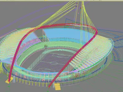 Grand Stadium 3D model 7