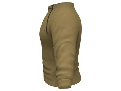 Men Long Sleeves Tactical Sweater Low-poly 3D model
