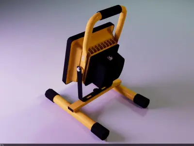 LED Focus Light Low-poly 3D model