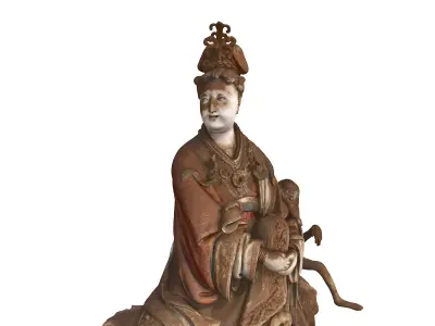 Deity Statue Sculpture10 3D model