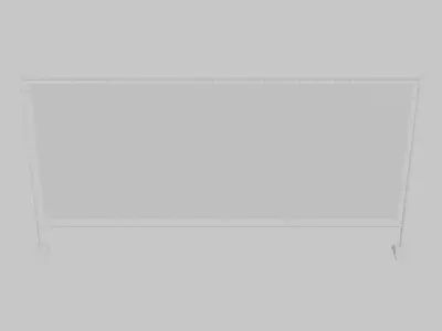 Press Wall Banner - Geometry Only No Textures No Materials 3D model