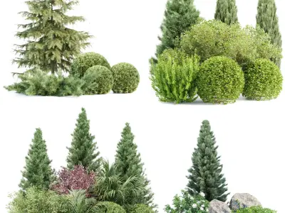 Gardens Collection vol 300 3D Model Pack