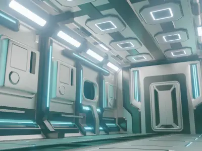Sci-Fi Interior 3D model 3D model