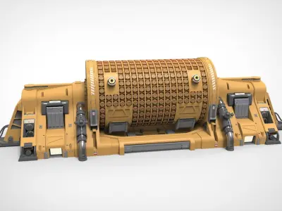 sci fi Small modular reactor 3D model
