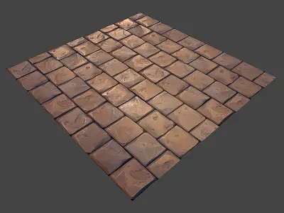 Stone Floor Texture Pack Low-poly 3D model