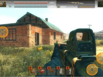 SET of old houses   Low-poly 3D model