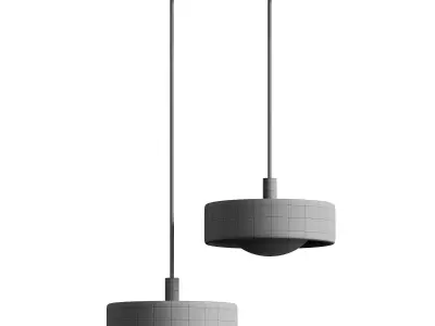 Anders Porcelain Pendant 3D model