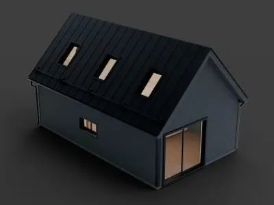 Modern Cabin House 3D model