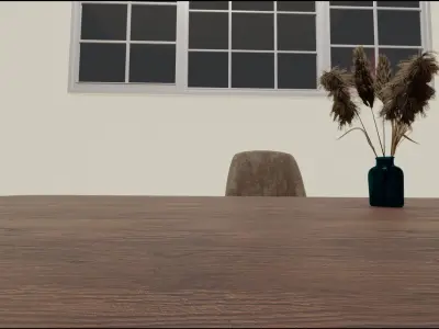 Special chair and room design 3D model