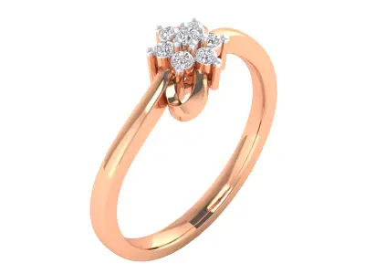 Women Ring Render 3dm STL MTL SLC JCD OBJ FBX Details 3D print model 17