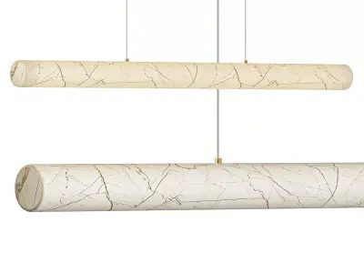 Halima Linear Chandelier 3D model