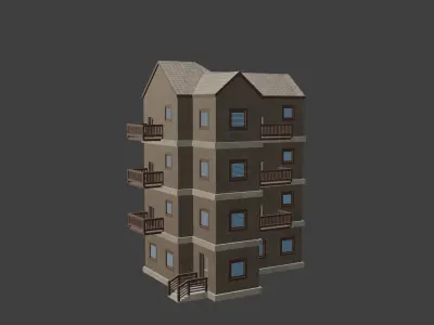 House Model 14 Low-poly 3D model