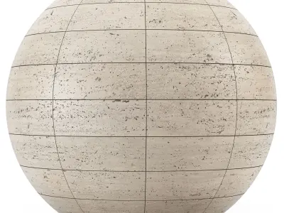 Travertine Stone Wall - Seamless Texture
