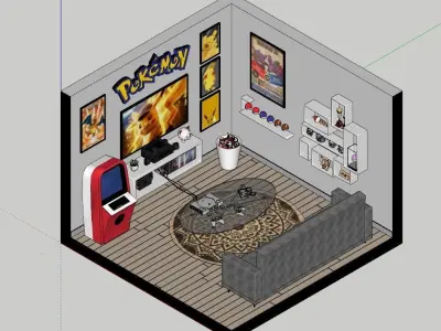 Pokemon Room 3D model