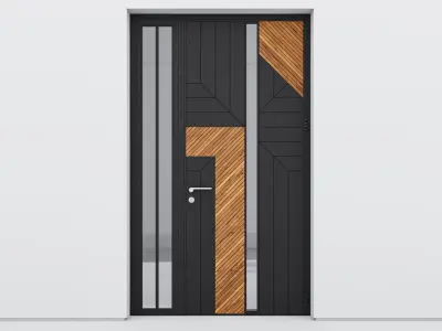 Aluminium door 275 3D model