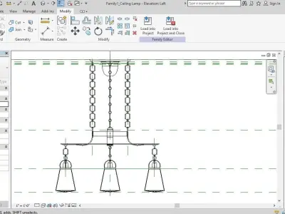 Ceiling lamp 3D model 16