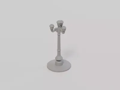Model Railway - HO Scale - Traditional Street Lamp - High Detail 3D print model