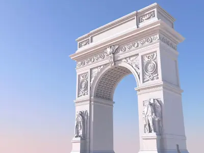 Washington Square Arch 3D print model