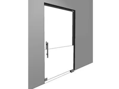 Frameless Glass Door 3D model