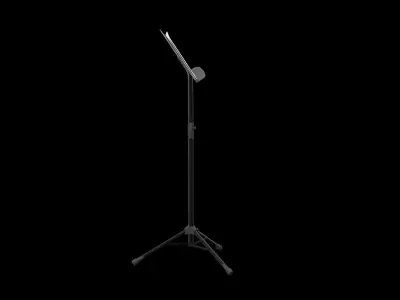 Music Notes Stand Low-poly 3D model
