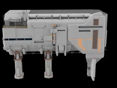 sci-fi architecture 6 3D model