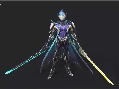 Double-edged assassin 3D model