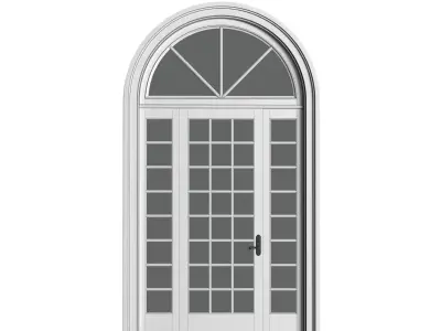 Arched window in classic style 3D model purchase