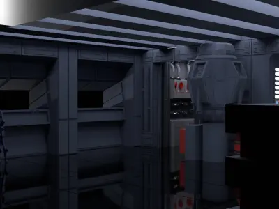 Set 3 - Docking bay Command Office 1-6 scale Hottoys 3D print model