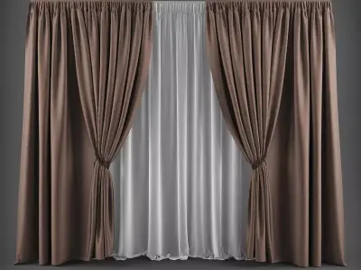 Curtain 3D model 17 3D model