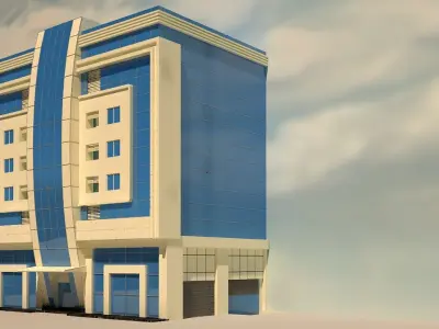  modern building  3D model
