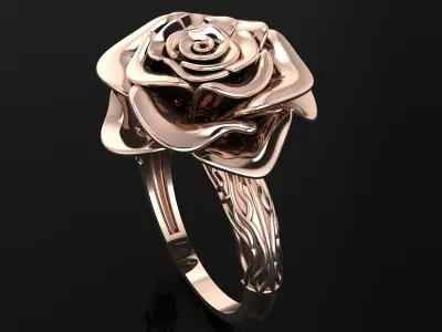 Rose Ring Free 3D print model