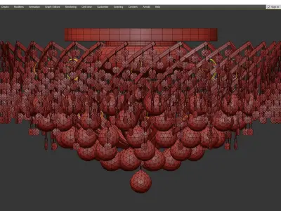 Chandelier Karolina Low-poly 3D model