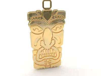 Maori pendant jewelry 03 3D print model