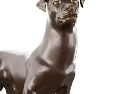 Jack Russell dog figurine 3D model