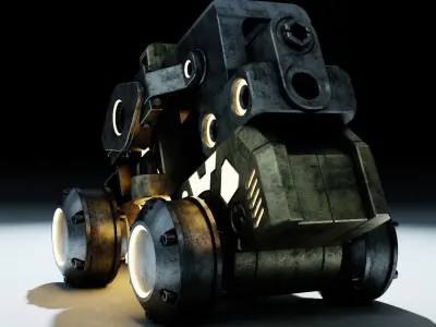 sci-fi vehicle 3D model by Abbadon-Abyss - PBR