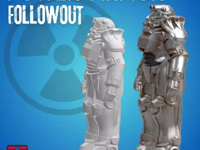 Power Armor STL File Fallout-Inspired 3D Printable 3D print model
